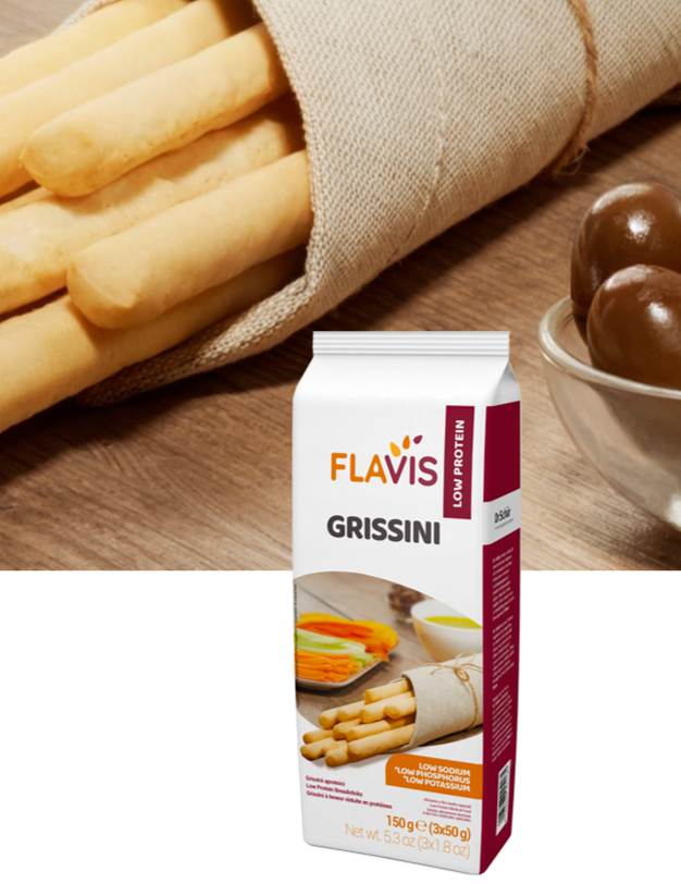 Хлебные палочки Grissini низкобелковые FLAVIS, 3х50г