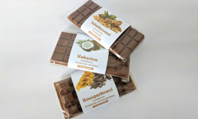 Шоколад Knusperkrossi с хрустящими хлопьями низкобелковый Huber, 80г