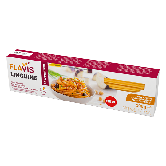 Макароны "Лингвини" LINGUINE низкобелковые FLAVIS, 500г