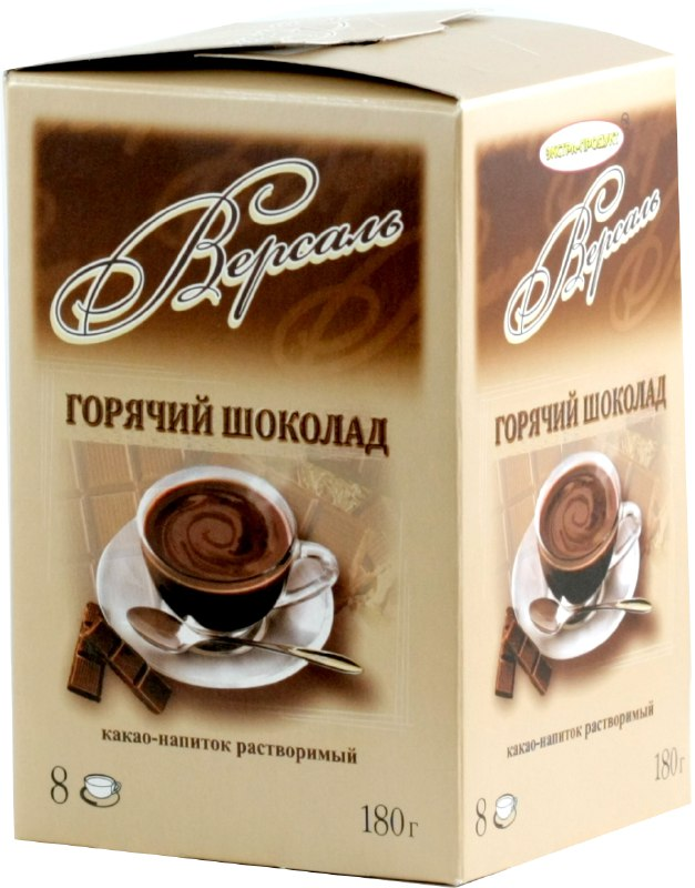 Какао-напиток растворимый ГОРЯЧИЙ ШОКОЛАД низкобелковый Версаль, 22.5г