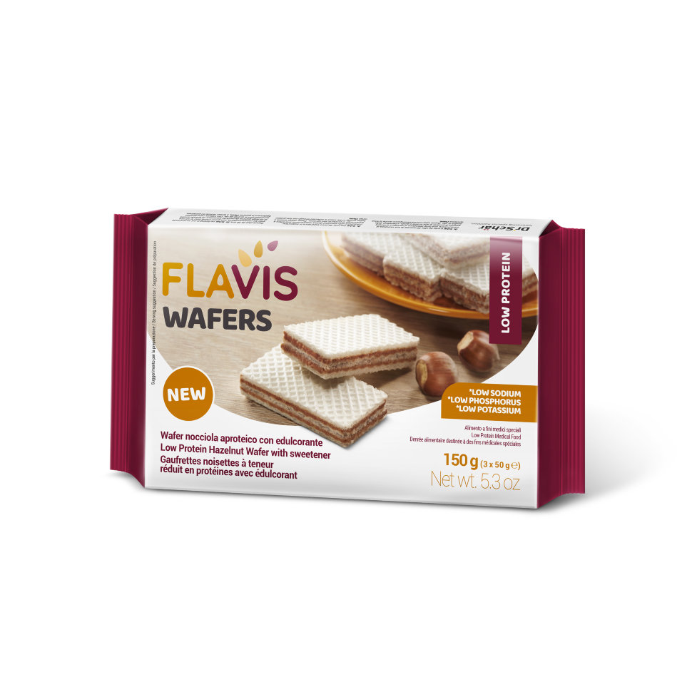 Вафли с фундуком WAFERS низкобелковые FLAVIS, 3х50г